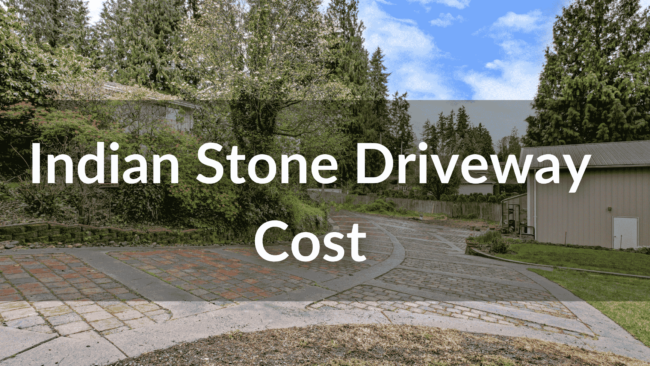 indian stone driveway cost